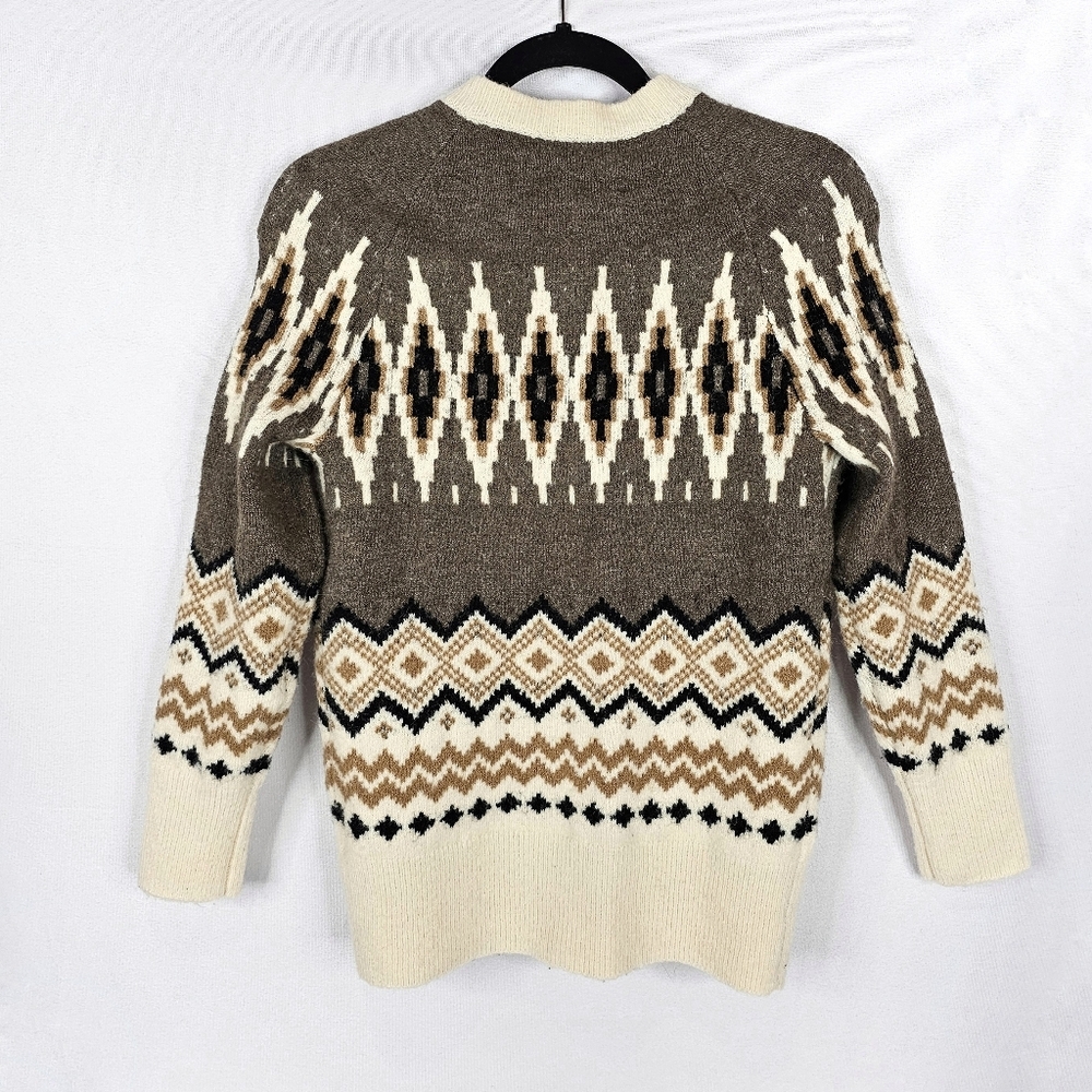 J. Crew Fairisle Cardigan Sweater - Picture 3 of 6